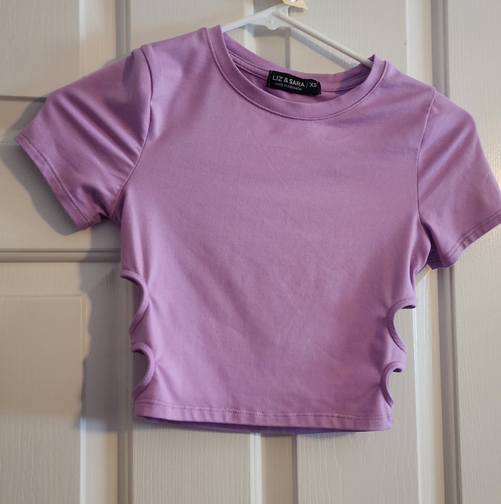 Purple Crop Top